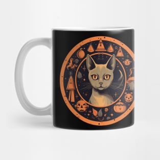 Abyssinian Cat Halloween, Cat Lover Mug